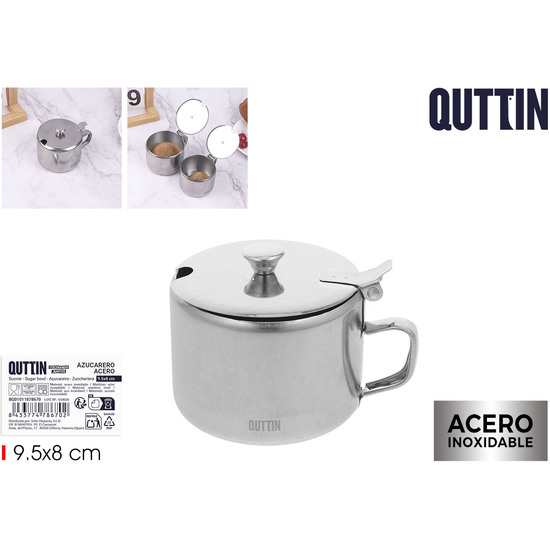 AZUCARERO ACERO 9.5X8CM QUTTIN image 0