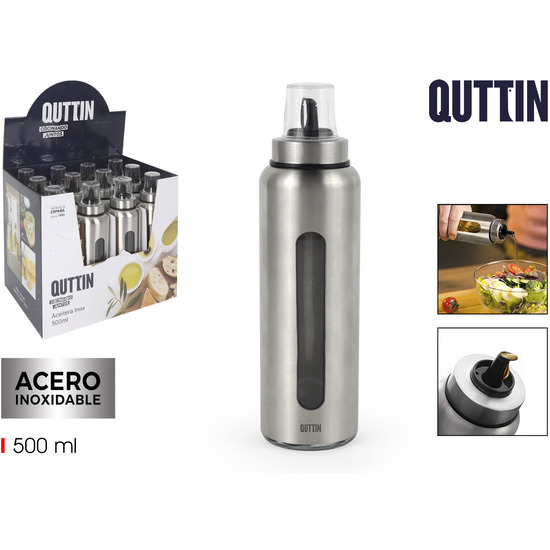 ACEITERA INOX 500ML QUTTIN image 0