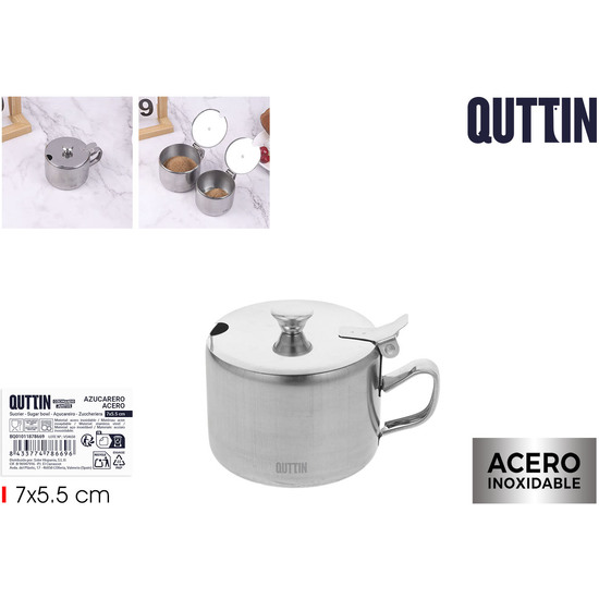 AZUCARERO ACERO 7X5.5CM QUTTIN image 0