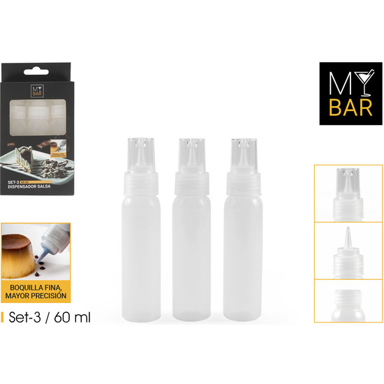SET3 DISPENSADOR DE SALSA 60ML image 0