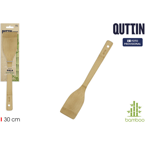 PALA RECTA BAMBU 30CM QUTTIN image 0