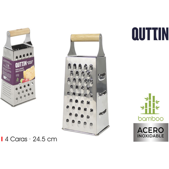 RALLADOR MULTIUSOS ASA MADERA 24.5C QUTTIN image 0