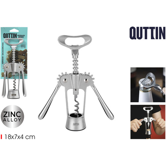 72 ABRIDOR SACACORCHOS ZINC ALLOY QUTTIN image 0