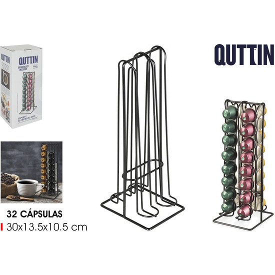 SOPORTE 32 CAPSULAS CAFE BLACK QUTTIN image 0