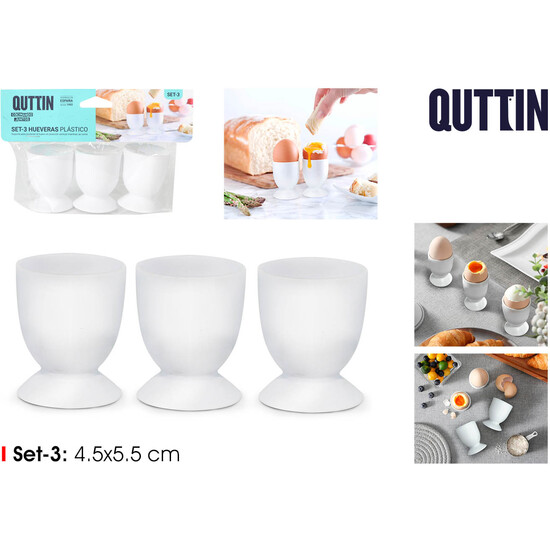 SET3 HUEVERAS PLASTICO QUTTIN image 0