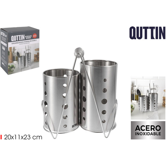ORGAN.UTENSILIOS COCINA ACERO DOBLE QUTTIN image 0