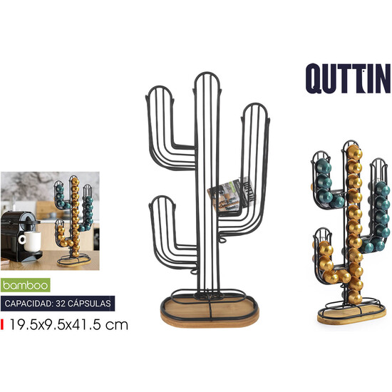 SOPORTE 32 CAPSULAS CAFE CACTUS QUTTIN image 0