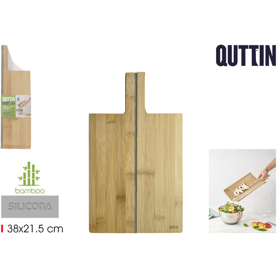 TABLA CORTAR PLEGABLE BAMBU 38X21.5 QUTTIN image 0
