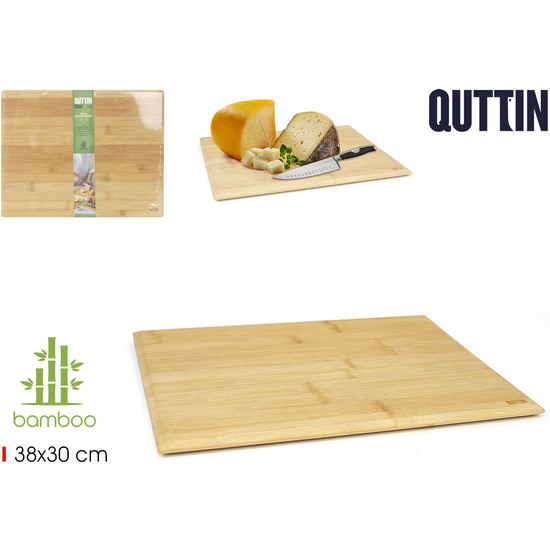 TABLA CORTARSERVIR BAMBU 38X30CM QUTTIN image 0