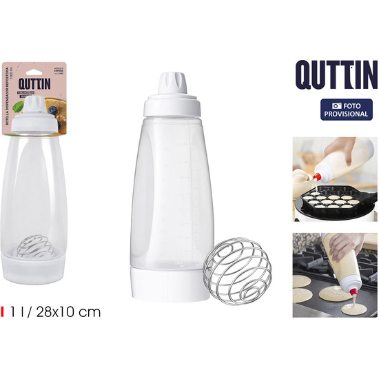 BOTELLA DISPENSADOR MASA 1L QUTTIN image 0