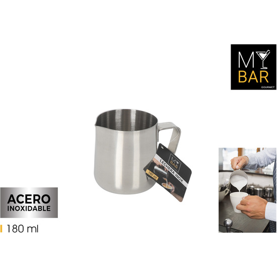 LECHERA INOX 180ML MY BAR image 0