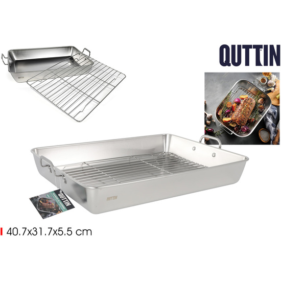 BANDEJA HORNO ACE.C/GRILL 40.7X31.7 QUTTIN image 0