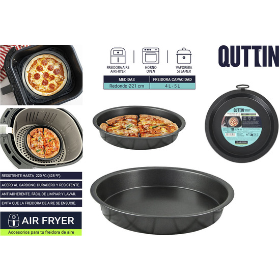 72 MOLDE PIZZA 21CM AIR FRYER QUTTIN image 0