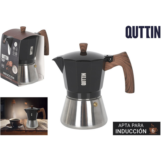 CAFETERA 6 SERV.INDUCC.SS/ALU.BLACK QUTTIN image 0
