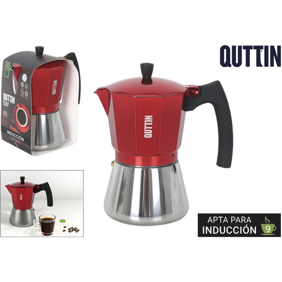 CAFETERA 9 SERV.INDUCC.SS/ALUMI.RED QUTTIN image 0