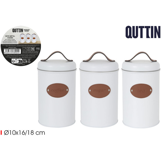 BOTE METAL COCINA REDONDO 3SURT QUTTIN image 0