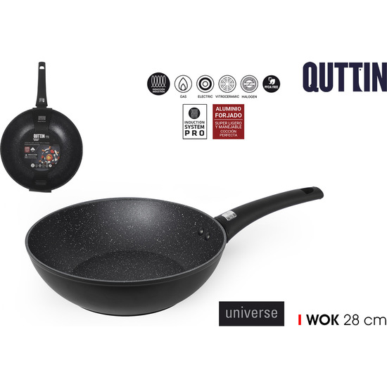 SARTEN WOK 28CM UNIVERSE QUTTIN image 0