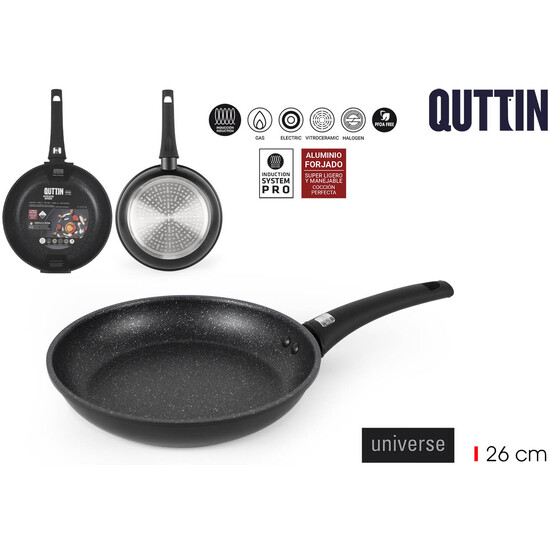 SARTEN 26 ALUM.FORJ.INDUCC.UNIVERSE QUTTIN image 0