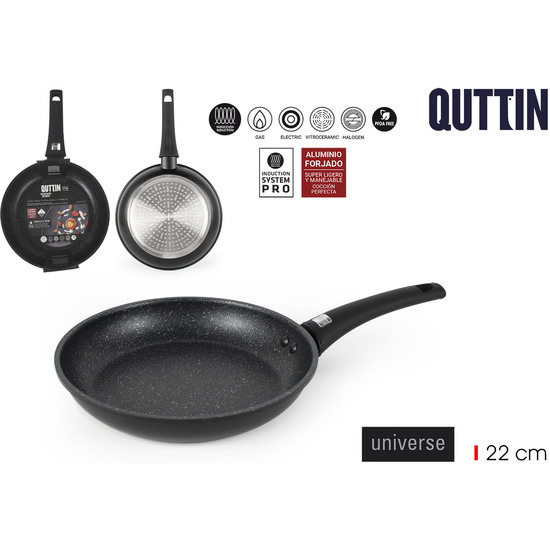 SARTEN 22 ALUM.FORJ.INDUCC.UNIVERSE QUTTIN image 0