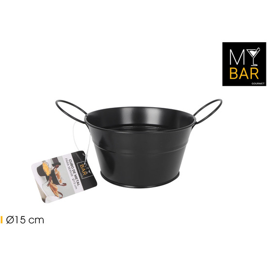 CUBO METAL RED.ASA METAL BLACK 15CM MY BAR image 0