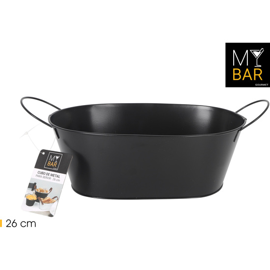 CUBO METAL RECT.ASA METAL BLACK 26C MY BAR image 0