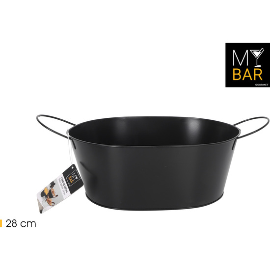 CUBO METAL RECT.ASA METAL BLACK 28C MY BAR image 0