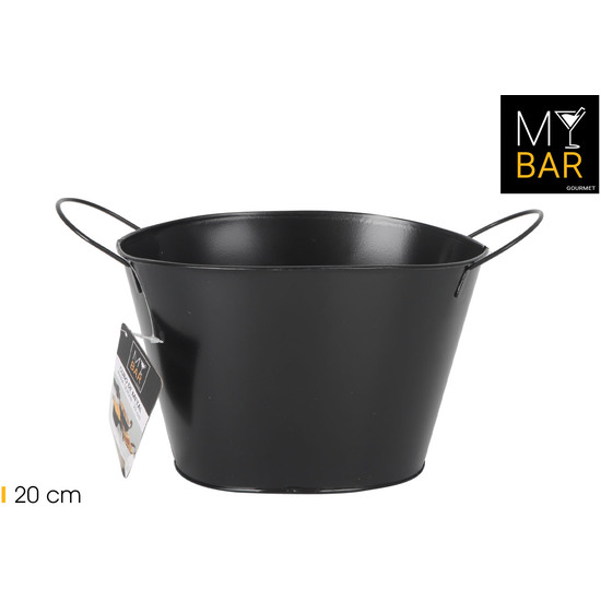 CUBO METAL OVAL.ASA METAL BLACK 20C MY BAR image 0