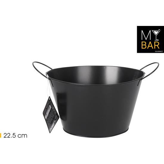 CUBO METAL OVAL.ASA METAL BLAK 22.5 MY BAR image 0