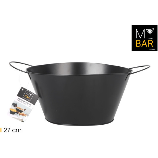 CUBO METAL OVAL.ASA METAL BLACK 27C MY BAR image 0