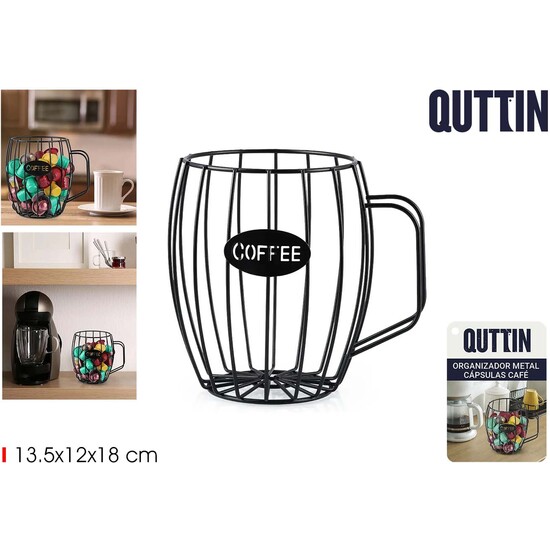 ORGANIZADOR METAL CAPSULA CAFE TAZA QUTTIN image 0