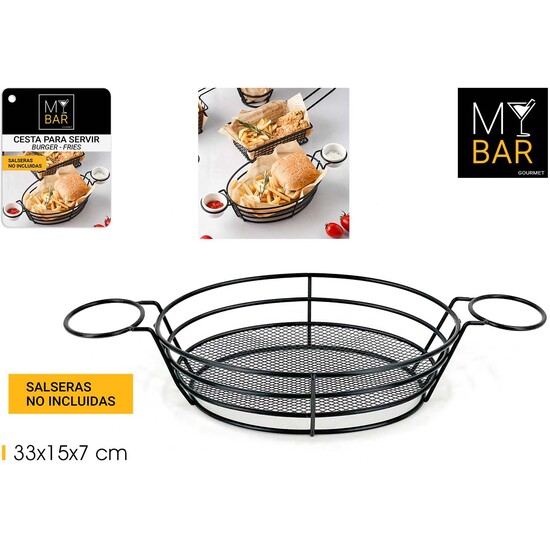 CESTA BURGERFRIES PORTA SALSERAS MY BAR image 0
