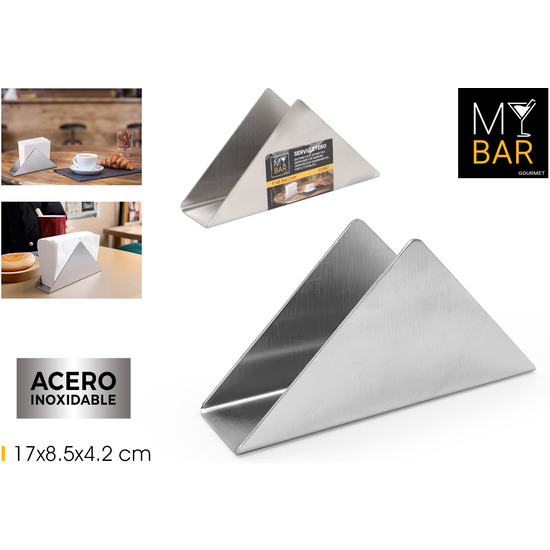 SERVILLETERO PICO ACERO 17CM MY BAR image 0