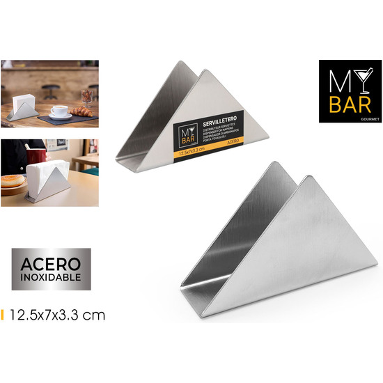 SERVILLETERO PICO ACERO 12.5CM MY BAR image 0