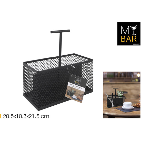 ORGANIZADOR MENAJE MESA METAL RECT. MY BAR image 0
