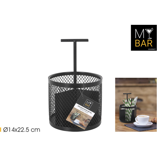 ORGANIZADOR MENAJE MESA METAL REDO. MY BAR image 0