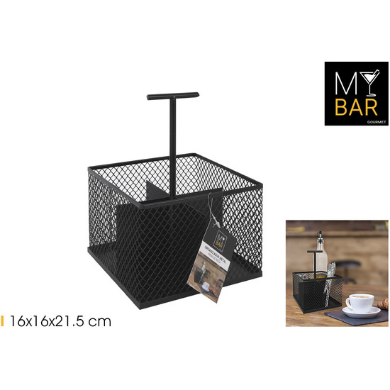 ORGANIZADOR MENAJE MESA METAL CUAD. MY BAR image 0