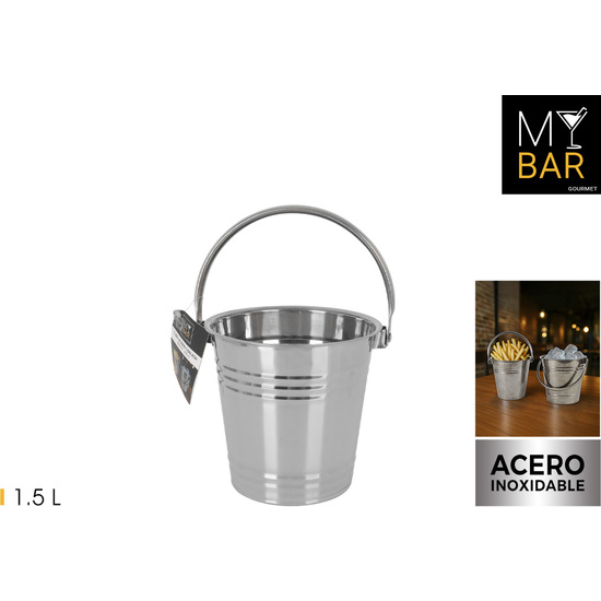 CUBO ACERO C/ASA SERVIRHIELO 1.5L MY BAR image 0