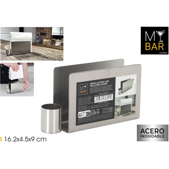 SERVILLETERO ACERO C/PALILLERO MY BAR image 0