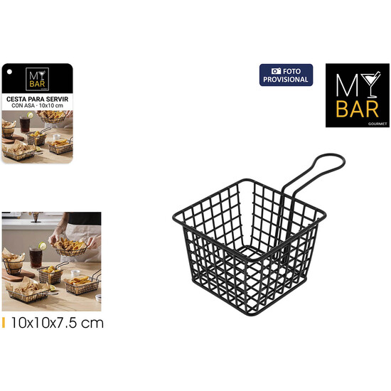 CESTA PARA SERVIR 10X10CM MY BAR image 0