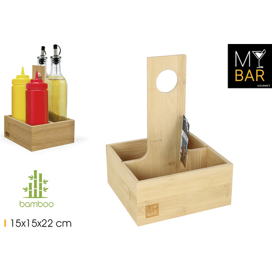 ORGANIZADOR BAMBU SALSASESPECIAS MY BAR image 0