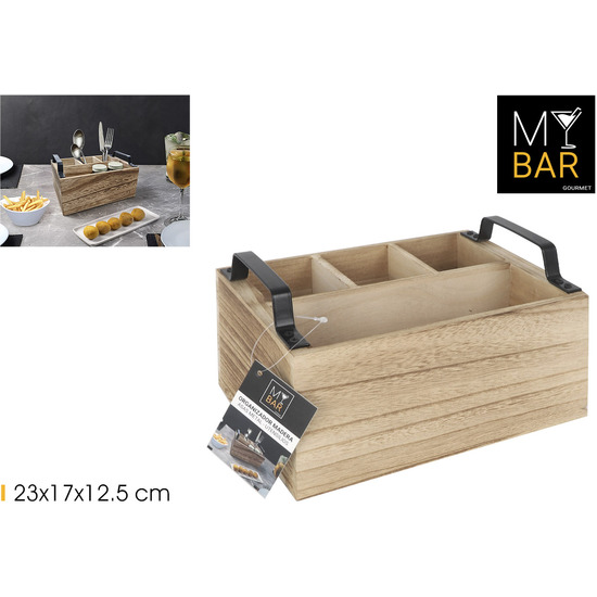 ORGANIZADOR MADERA MESA C/ASAS MY BAR image 0