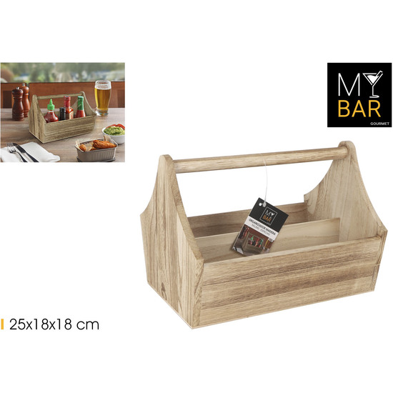 ORGANIZADOR MADERA SALSASESPECIAS MY BAR image 0