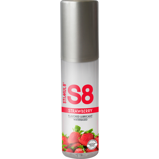 S8 FLAVORED LUBE 125ML - STRAWBERRY image 0