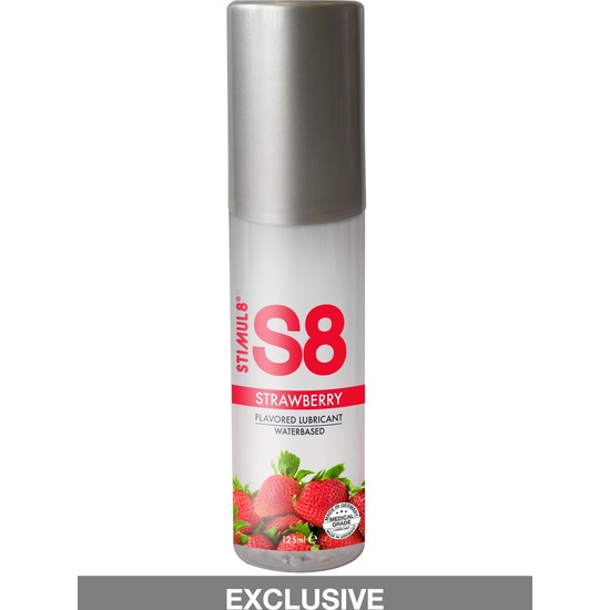 S8 FLAVORED LUBE 125ML - STRAWBERRY image 1