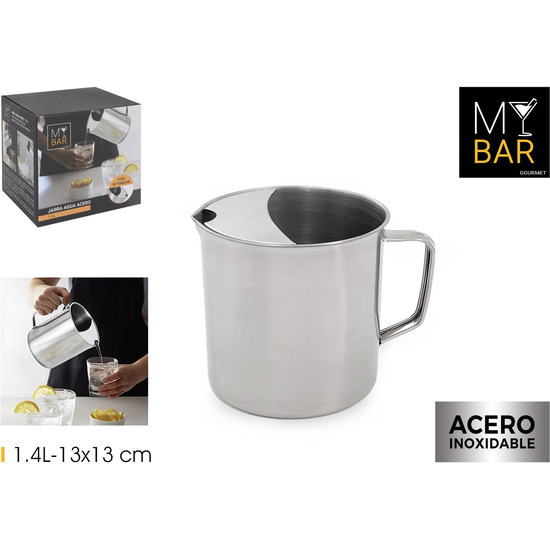 JARRA AGUA C/RETENEDOR ACERO 1.4L MY BAR image 0