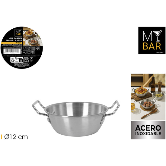 SARTEN MINI SERVIR CON 2 ASAS 12CM MY BAR image 0