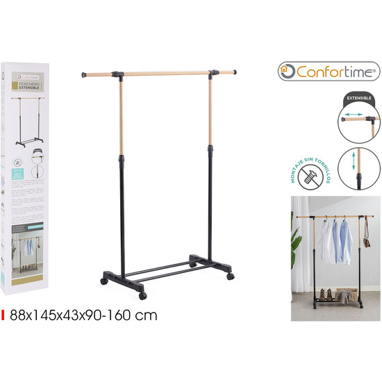 PERCHERO EXTE.WOOD 88145X43X90160 CONFORTIME image 0