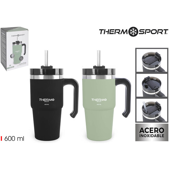 PRX TRAVEL MUG ACERO CAR 600ML THERMOSPORT image 0