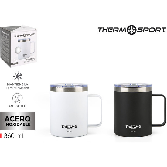 TRAVEL MUG ACERO TAZA 2SURT 360ML THERMOSPORT image 0