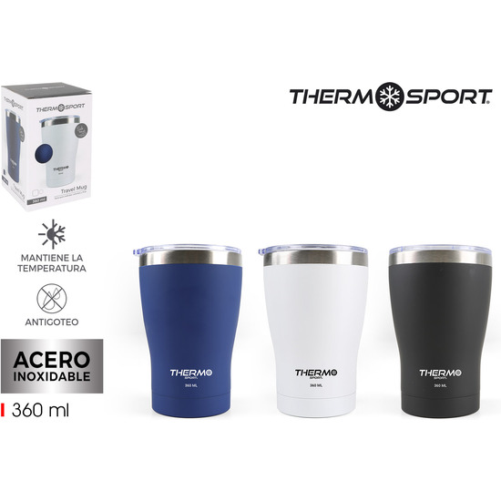 TRAVEL MUG ACERO 3SURT 360ML THERMOSPORT image 0